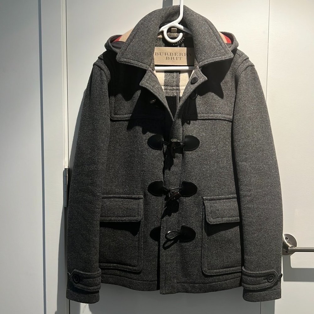 Burberry Brit Gray Peacoat